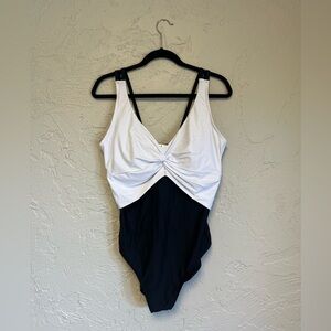 Tribal Sport Front Knot One-Piece Swimsuit